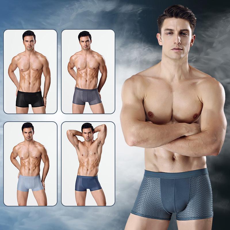 Herren Sommermode New Ice Silk Modal Unterwäsche | 1+1 GRATIS