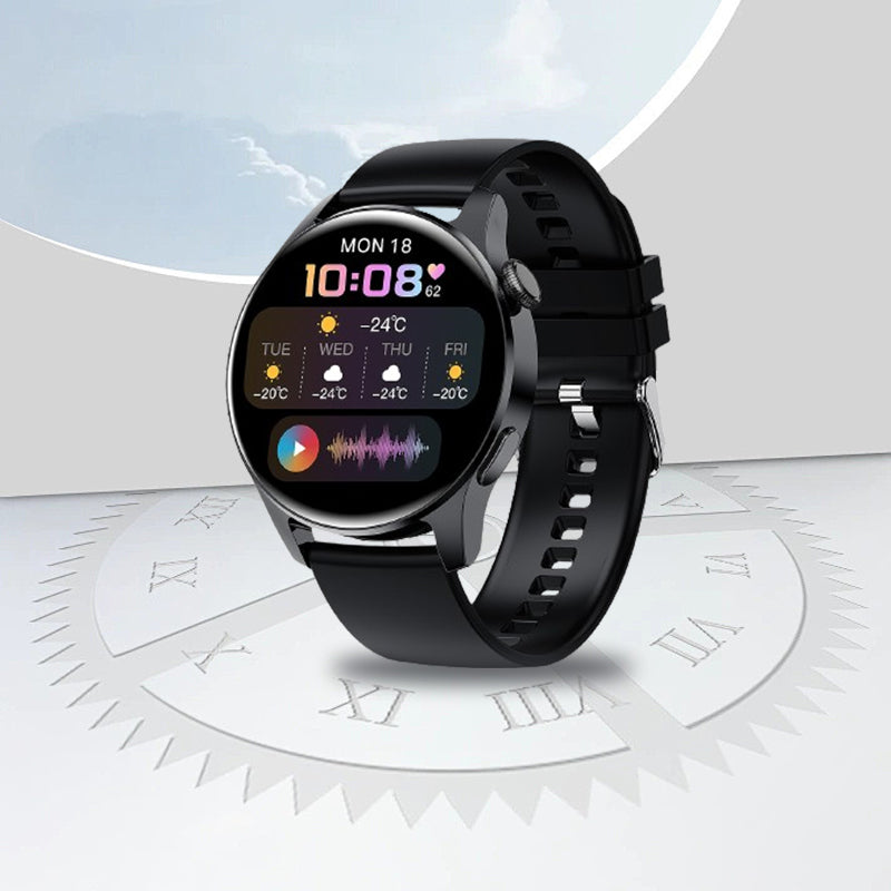 Herzfrequenz- und Blutzuckermessung, Sportuhr mit Bluetooth-Anruf