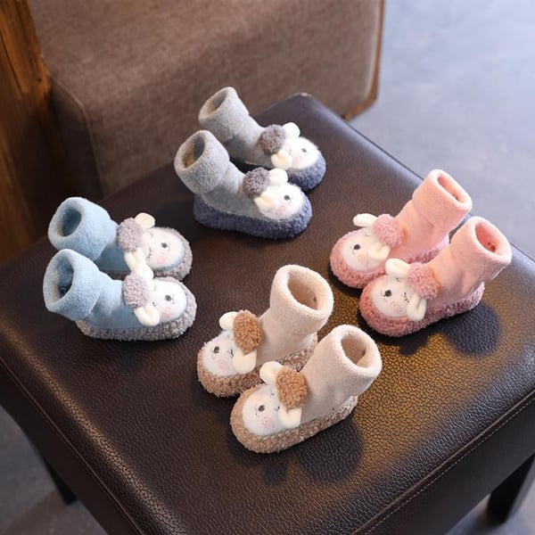 Ava – Baby-Baumwollsocken mit rutschfestem Griff und Wärme