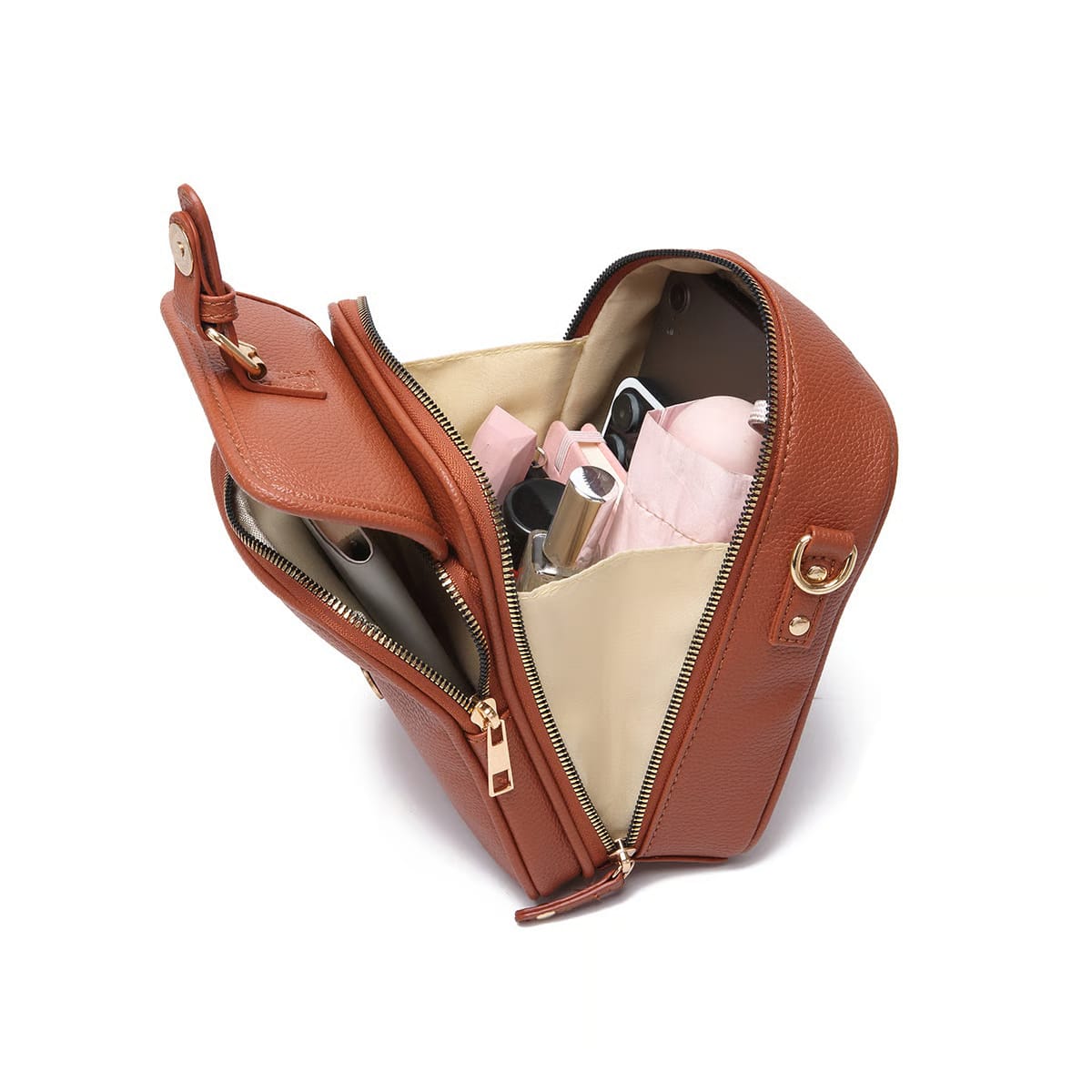 LineaLux® Crossbody‑Ledertasche | 50% RABATT