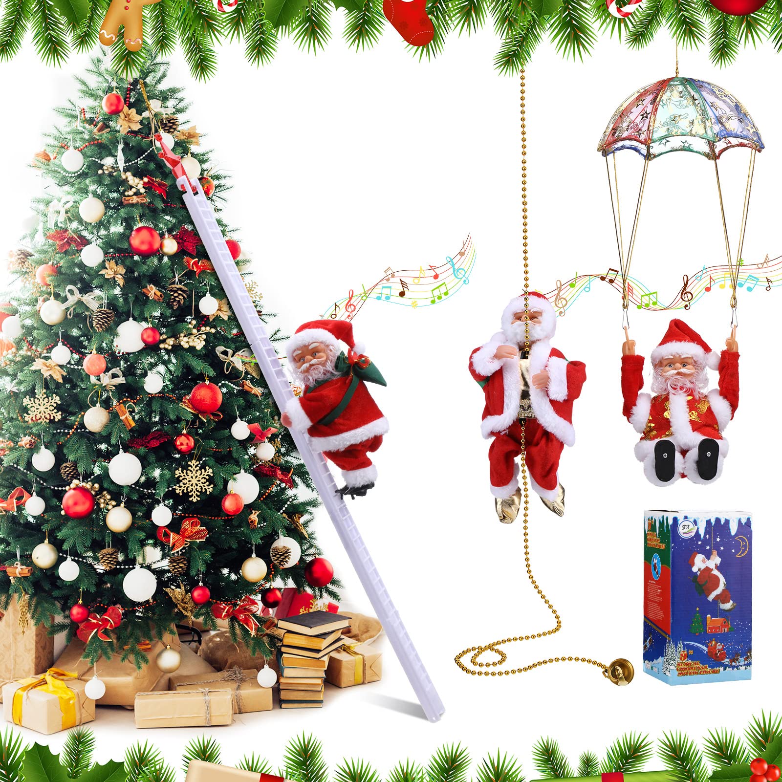 JollyClimb – Tanzender & Singender Weihnachtsmann | 50% RABATT