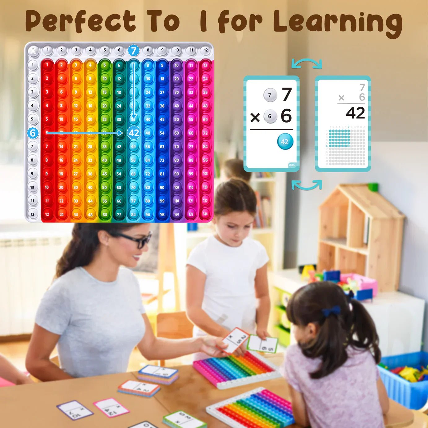 Math Flash Cards und Pop Fidget Chart