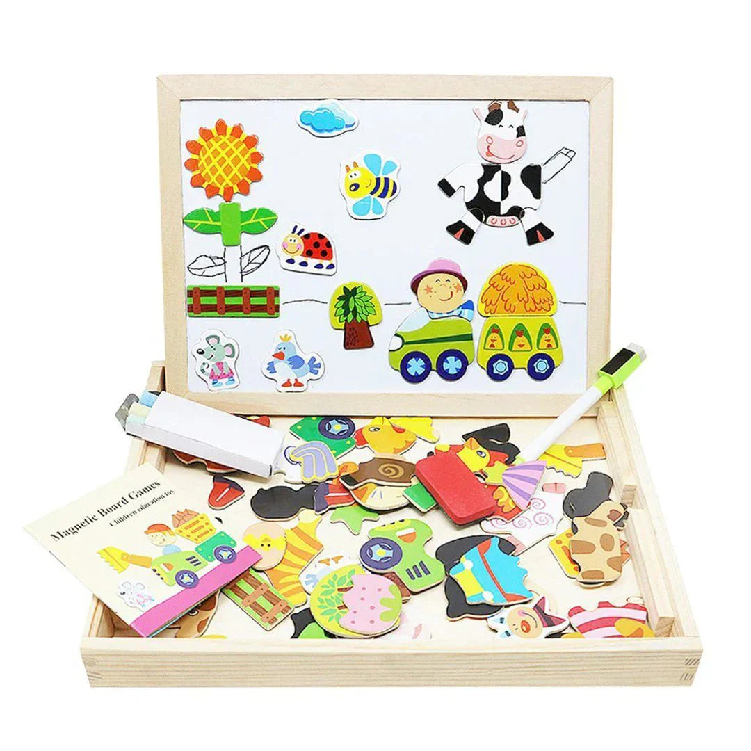 KreativTisch - Magnetischer doppelseitiger Zeichentisch für Kinder | 50% RABATT