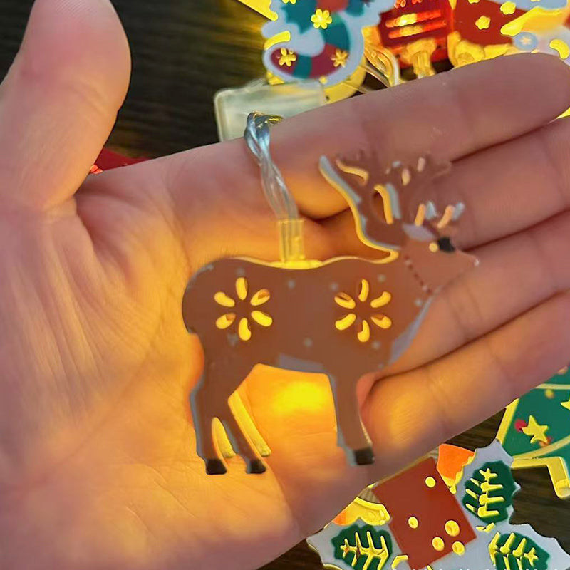 NordicGlow – Weihnachts LED-Eisen-Dekolichterkette