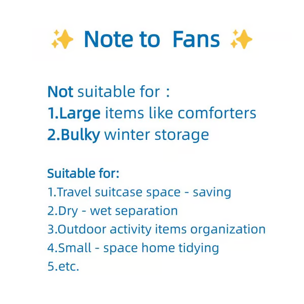 SpaceSaver™ – Kompressionsbeutel | 50% RABATT