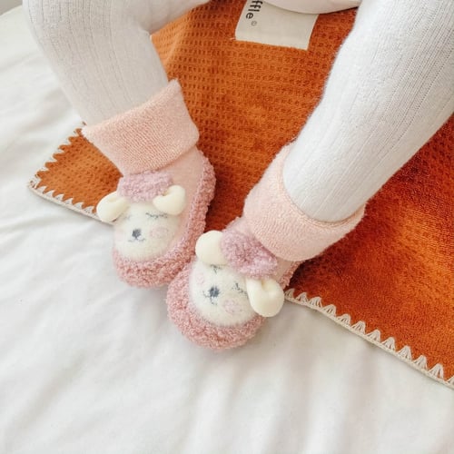 Ava – Baby-Baumwollsocken mit rutschfestem Griff und Wärme