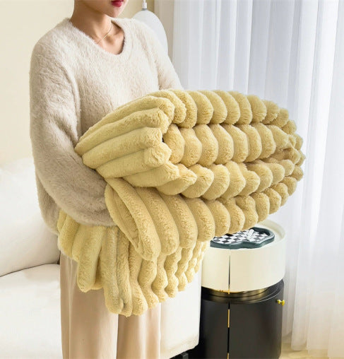 SnuggleHaven – Dicke Plüschdecke mit Kaninchenmotiv | 50% RABATT