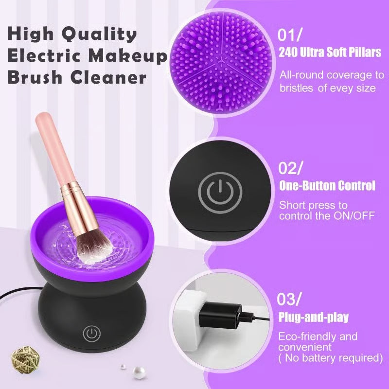 GlowSpin™ – Electric Makeup Brush Cleaner Machine