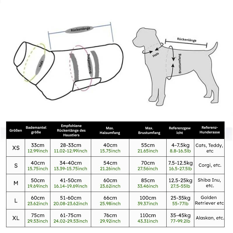 WrapPet – Superabsorbierender Hundebademantel | 50% RABATT