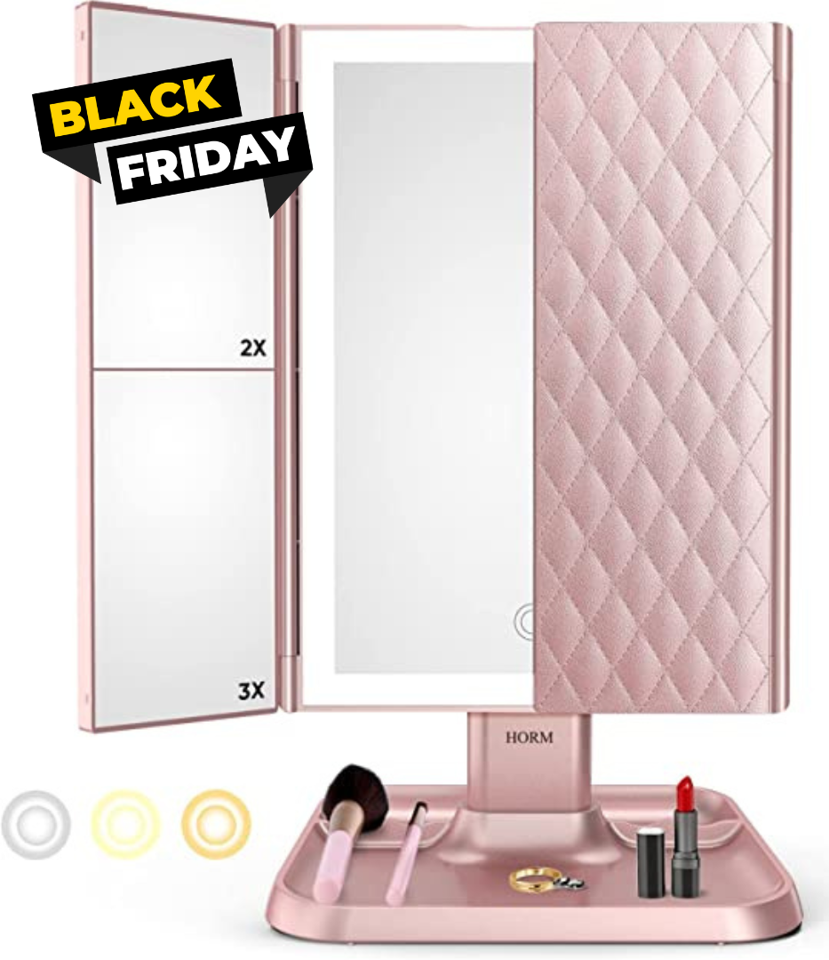 Dreifach-LED-Makeup-Spiegel