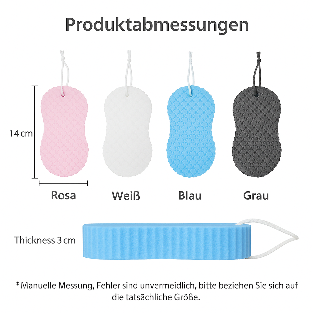 ExfoliatSponge™ – Seidig strahlende Haut nach jeder Dusche | 1+2 GRATIS