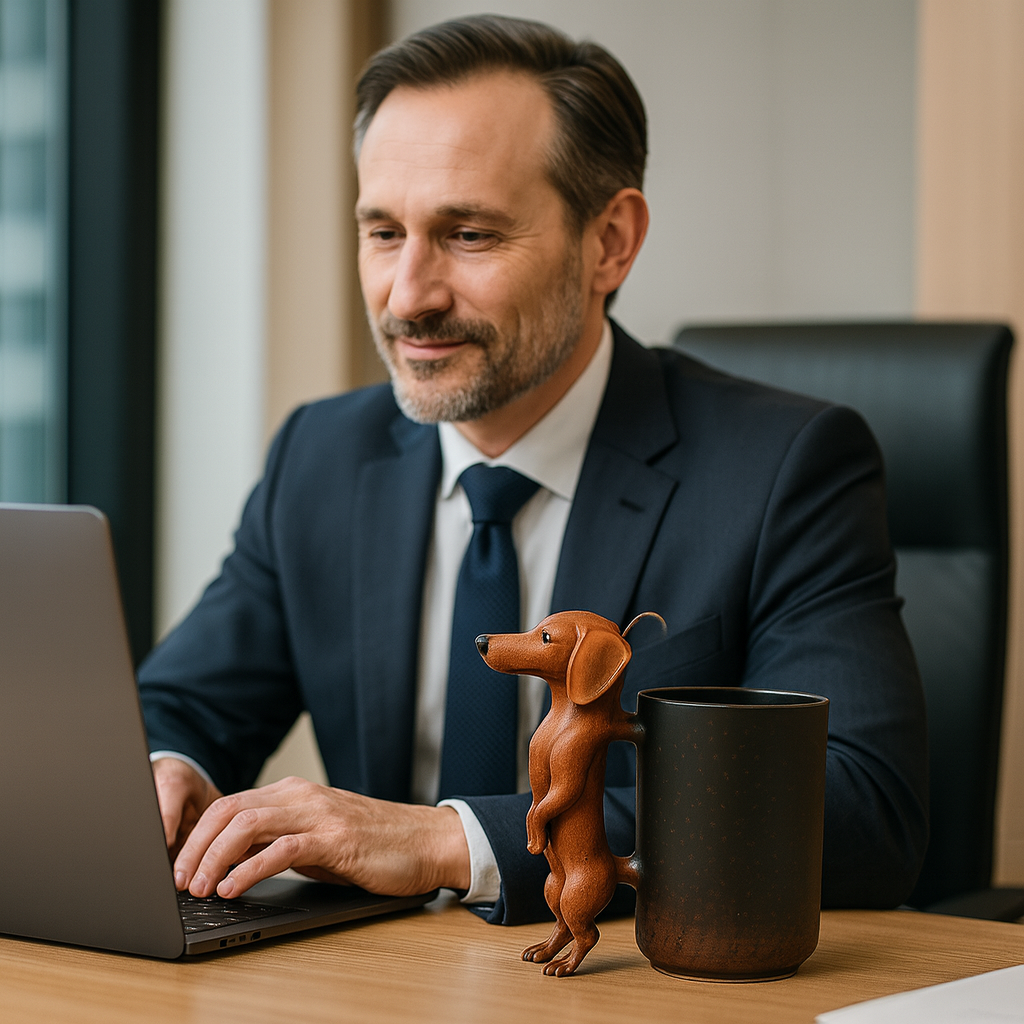 WuffCup – Dackelbecher für Herz & Humor  | 50% RABATT