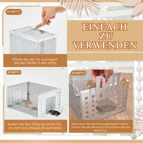SafeCatch™ – Tierfreundliche Lebendfalle für Sichere & Humane Nagerkontrolle drinnen & draußen | 50% RABATT