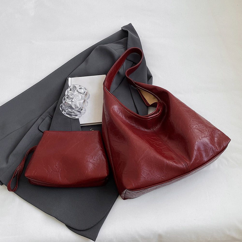 50% RABATT | Leder Tote Tasche