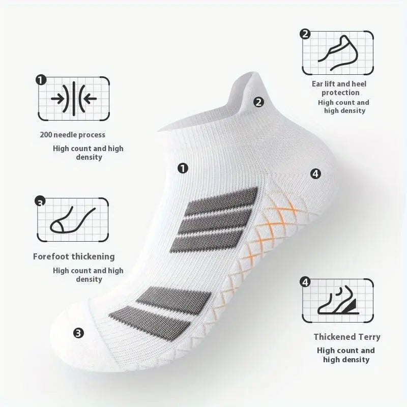 MivoLux® Fersenfreundliche Sportsocken | 5+5 paar GRATIS