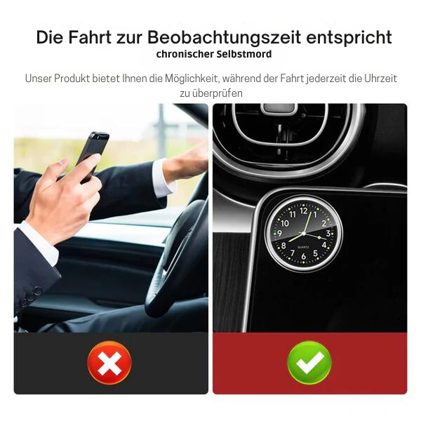 Mini-Auto-Leuchtuhr Elektronisches Dashboard Quarzuhr | 50% RABATT