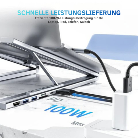 DockPro – Ergonomisches 8-in-1 Laptop-Dock | 50% RABATT