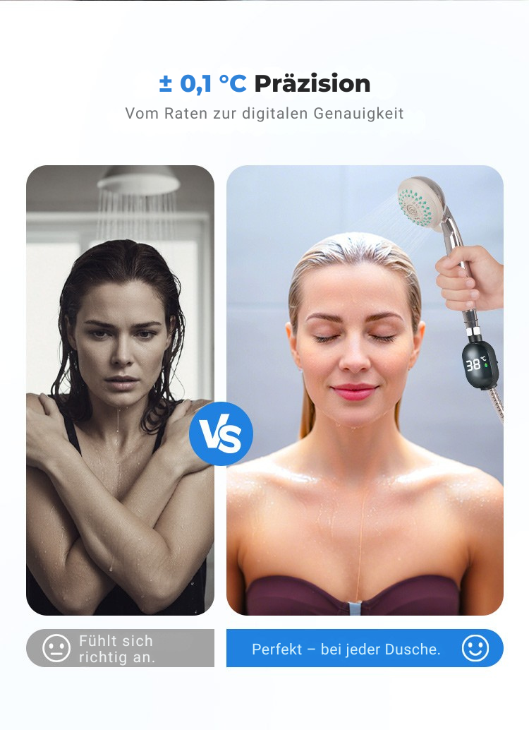 AquaGlow – LED-Duschkopf mit Temperaturanzeige | 1+2 GRATIS