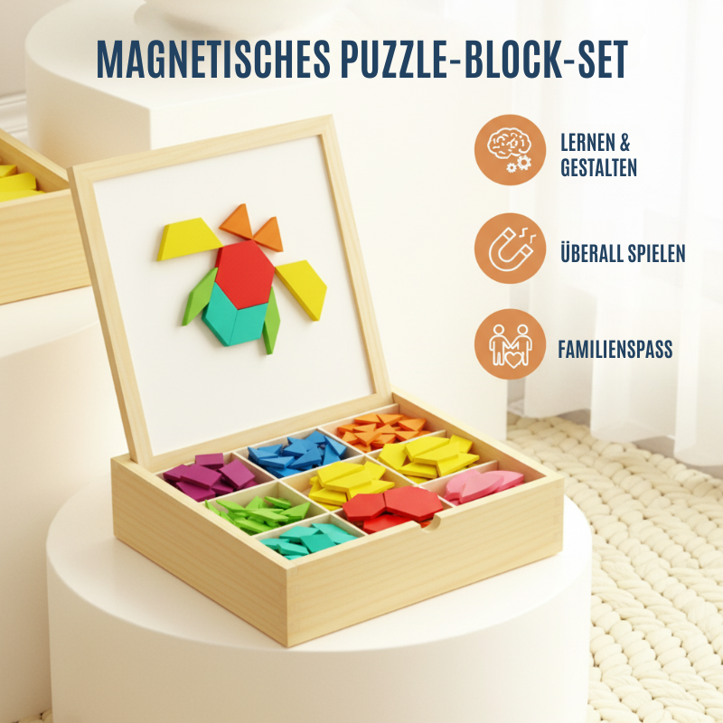 GeoMagico – Kreatives Magnet-Puzzleset | 50% RABATT