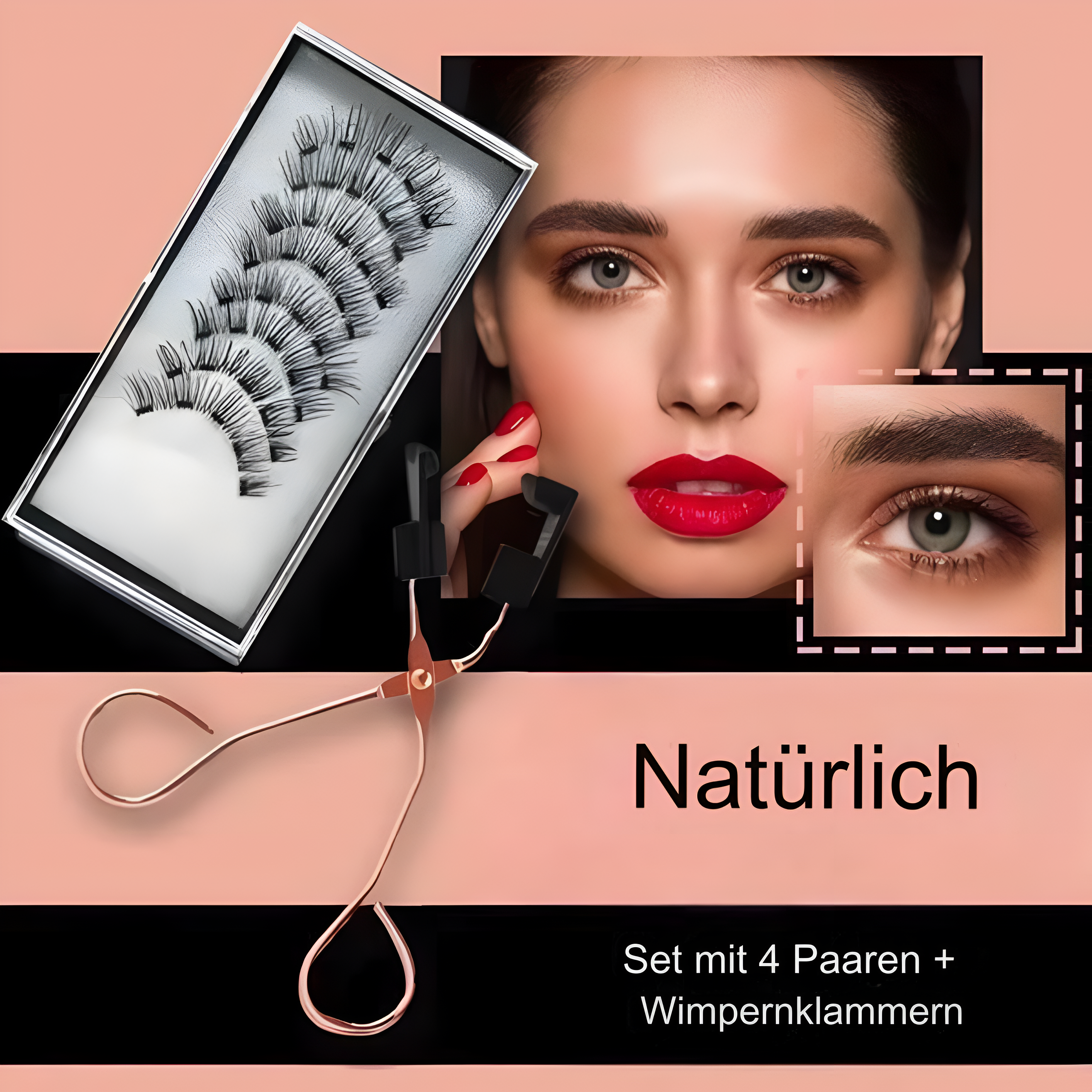 Wimpern-Kit Magnetische Anwendung