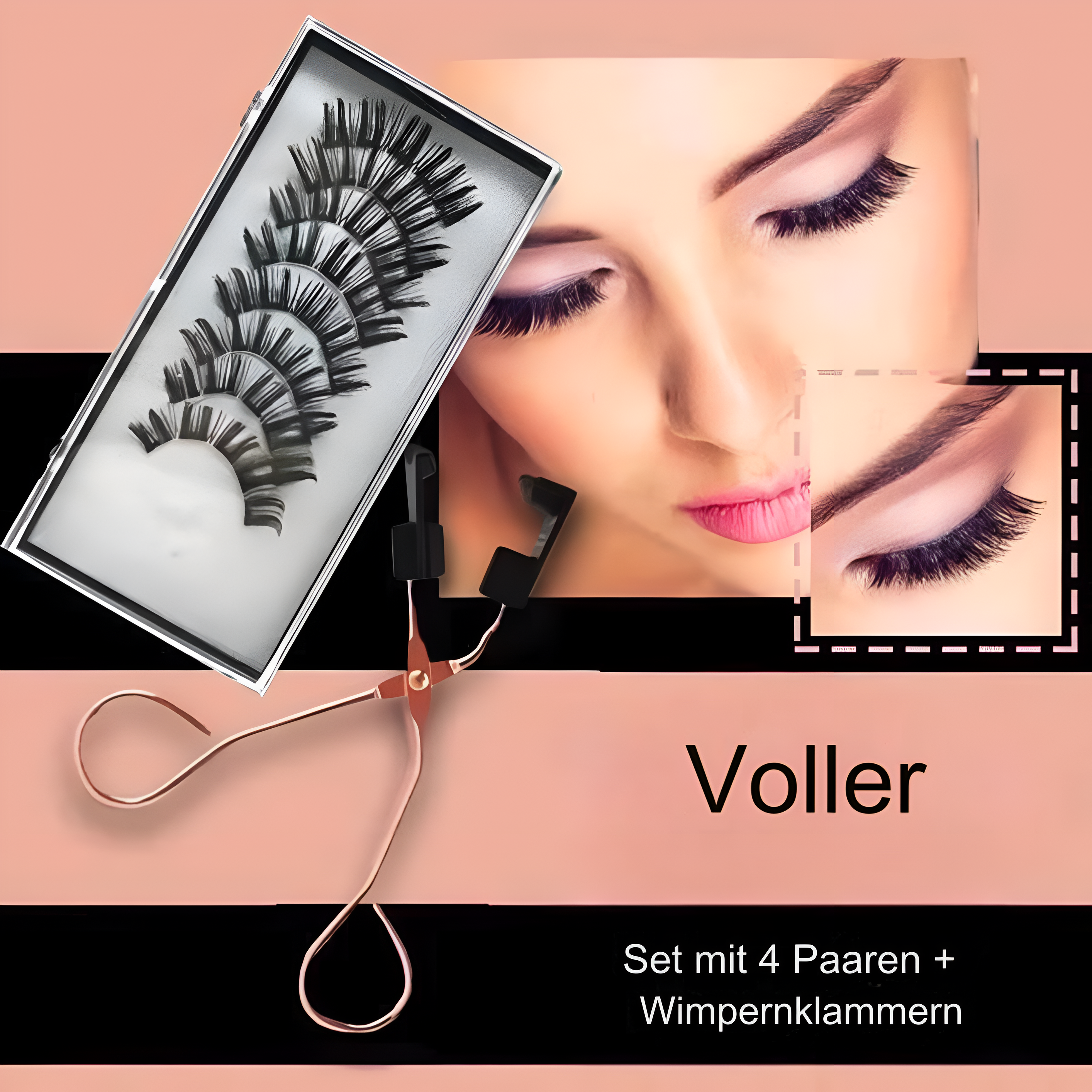 Wimpern-Kit Magnetische Anwendung