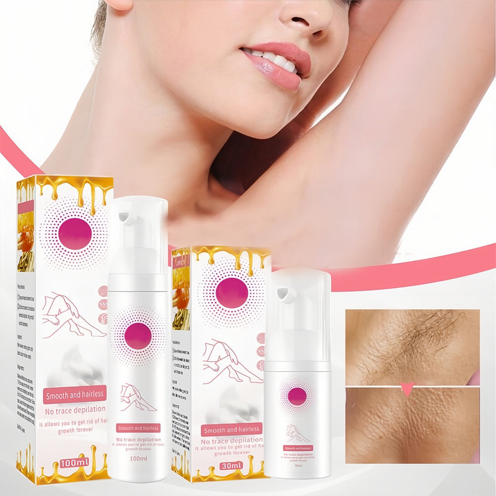 1+1 GRATIS | 100ml Honey Mousse Hair Removal Spray™ – Für eine makellose und haarfreie Haut!