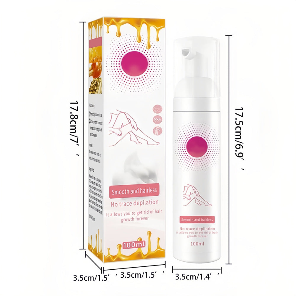 1+1 GRATIS | 100ml Honey Mousse Hair Removal Spray™ – Für eine makellose und haarfreie Haut!