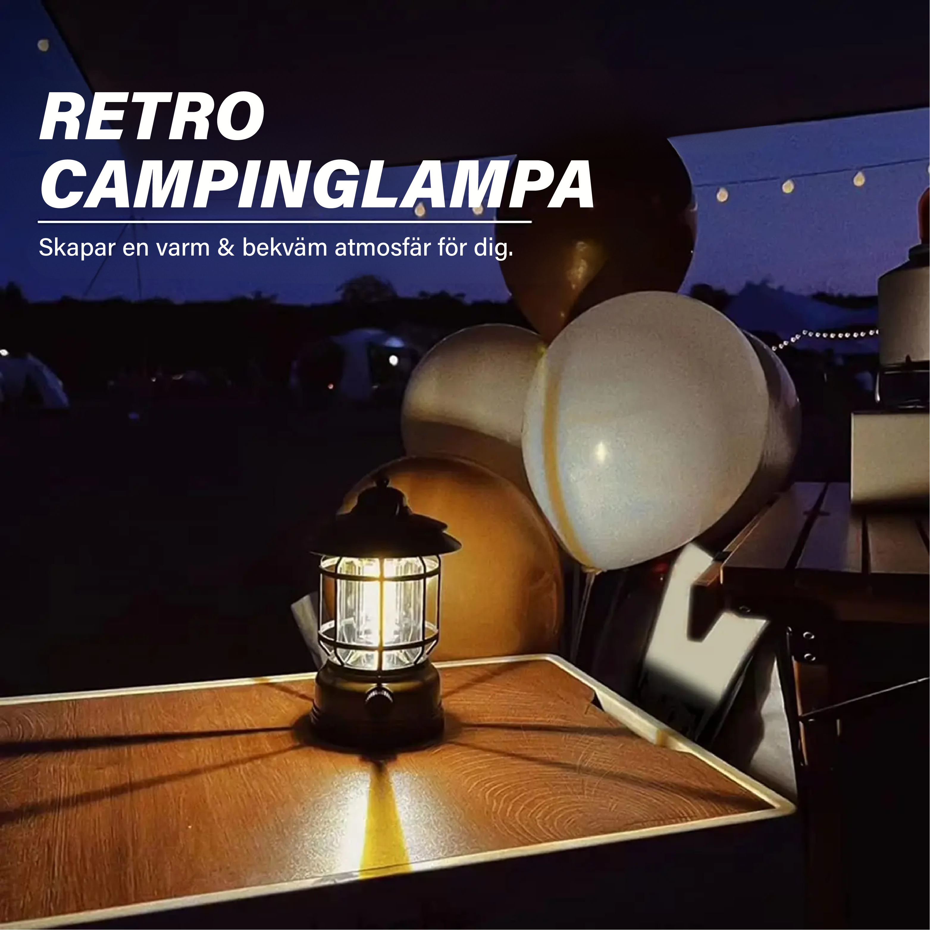 Bärbar Retro Smart Lampe