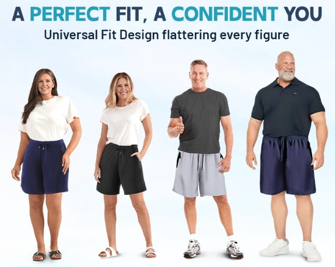 CoolFlex™ - Unisex Ice Silk Stretch-Shorts | 1+1 GRATIS