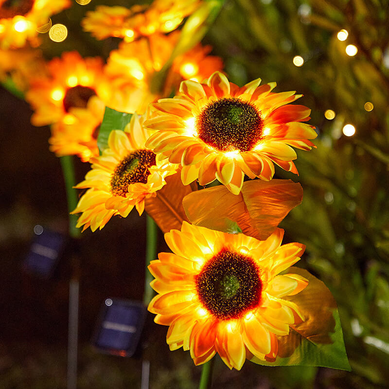 SunGlow™ Solar-Sonnenblumenlichter