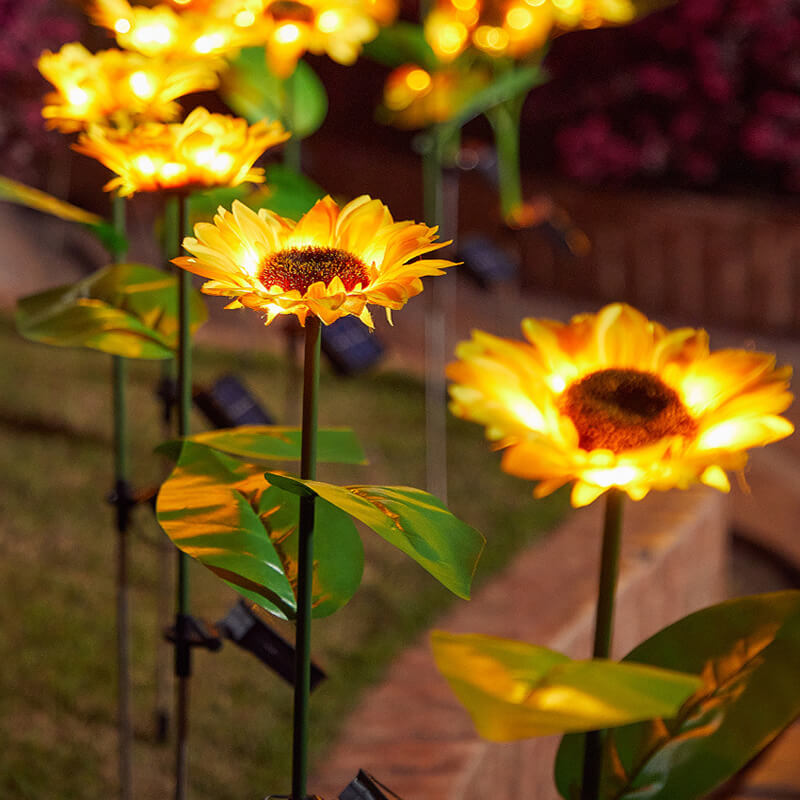 SunGlow™ Solar-Sonnenblumenlichter