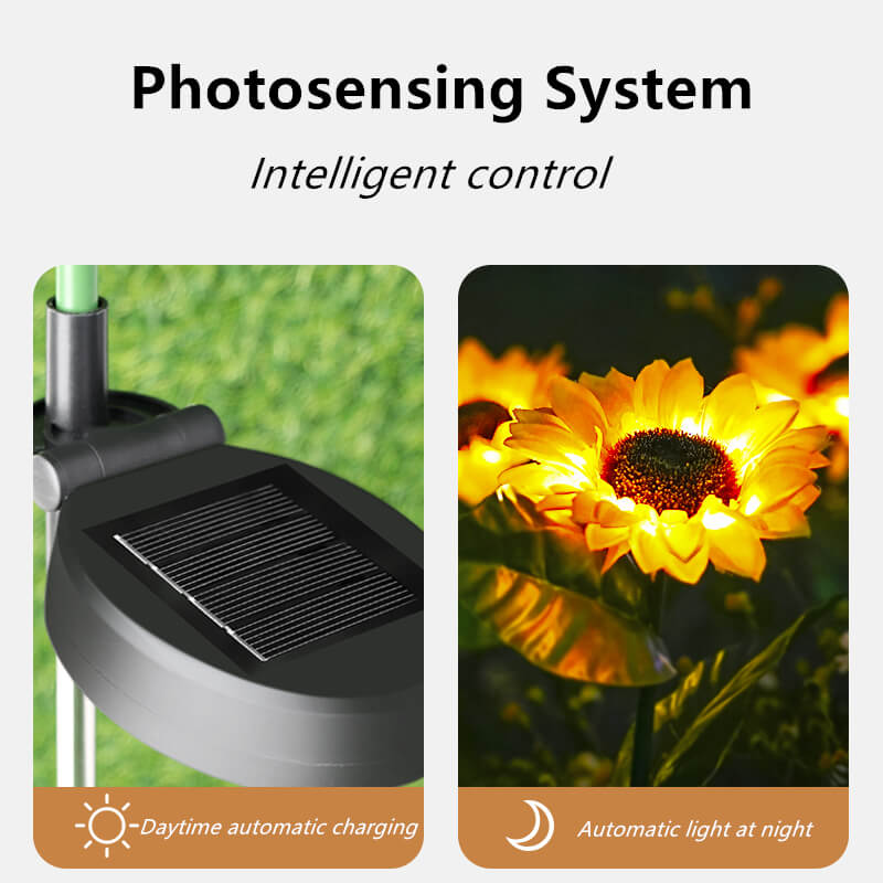 SunGlow™ Solar-Sonnenblumenlichter