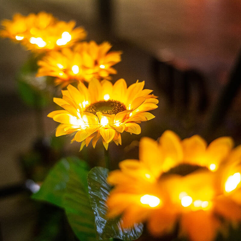 SunGlow™ Solar-Sonnenblumenlichter
