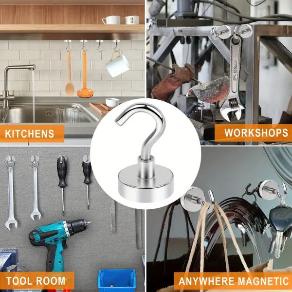 Magtasti – Superstarke Magnethaken (10 Stück) | 50% RABATT