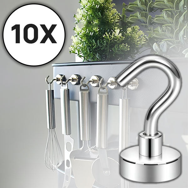 Magtasti – Superstarke Magnethaken (10 Stück) | 50% RABATT