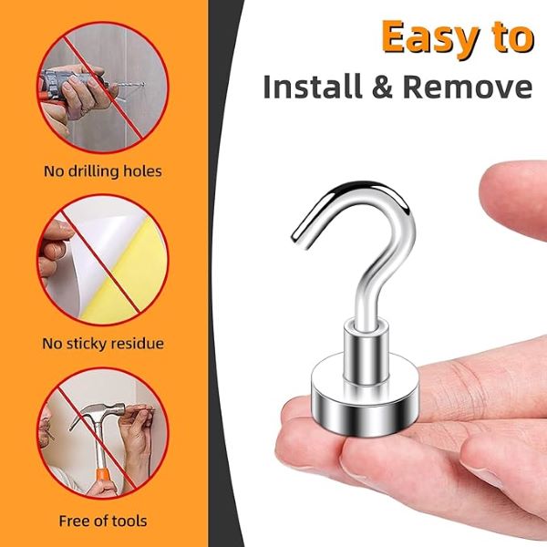 Magtasti – Superstarke Magnethaken (10 Stück) | 50% RABATT