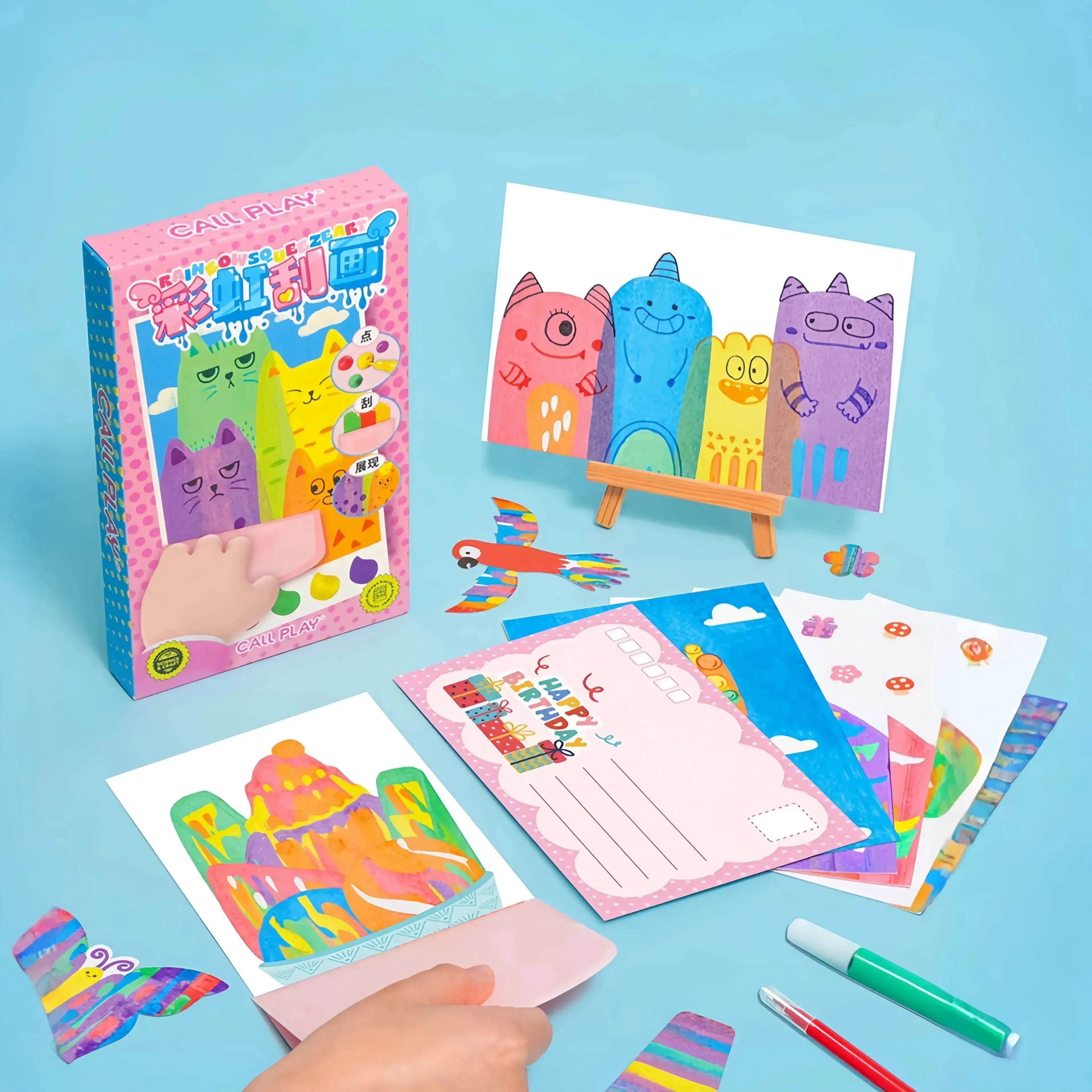 ColorRake™ – Magisches Kratzbild-Malkit für kinderleichte Kreativität ganz ohne Chaos | 50% RABATT