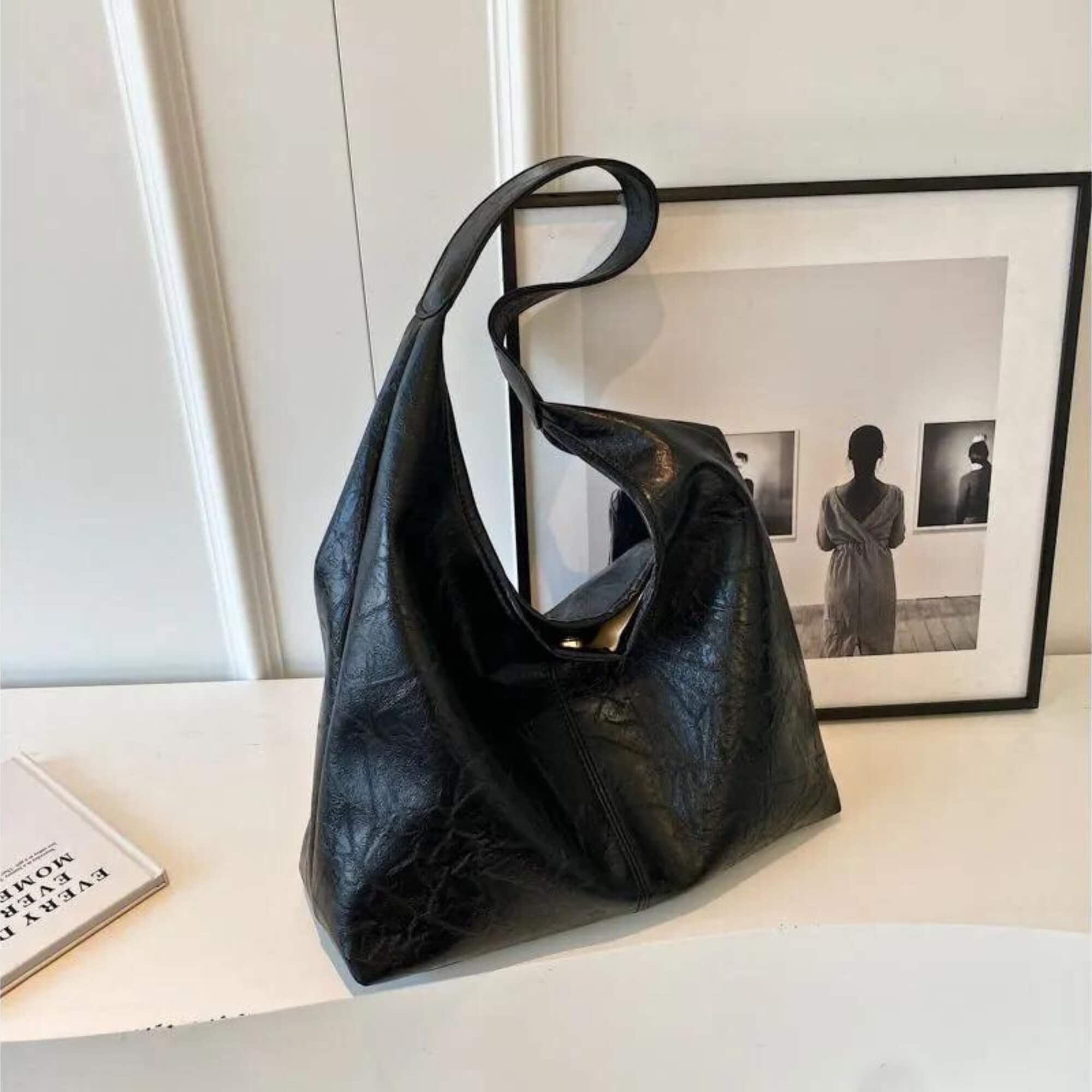 50% RABATT | Leder Tote Tasche