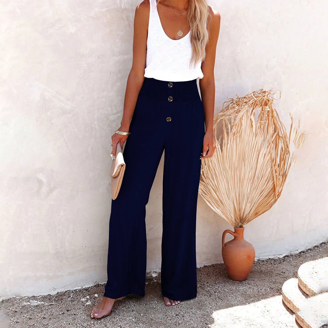 Lockere Sommerhose mit hoher Taille