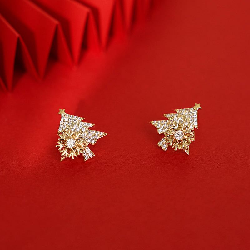LumiFlake – Funkelnde Weihnachts-Ohrringe | 50% RABATT