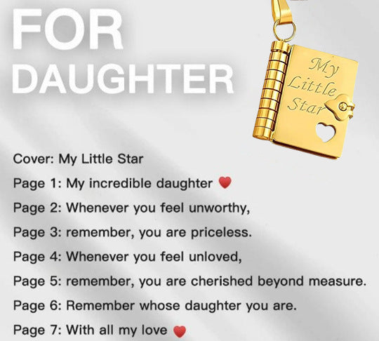 My Little Star™ – Bücher-Halskette für Mädchen | 1+1 GRATIS