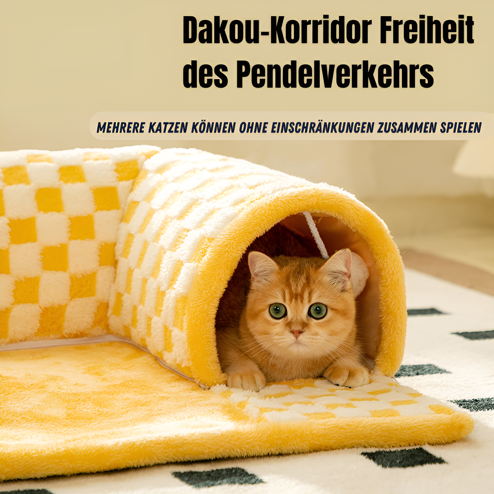 Tunnelbett™ - Bieten Sie Ihrer Katze ultimativen Komfort und Hygiene | 50% RABATT