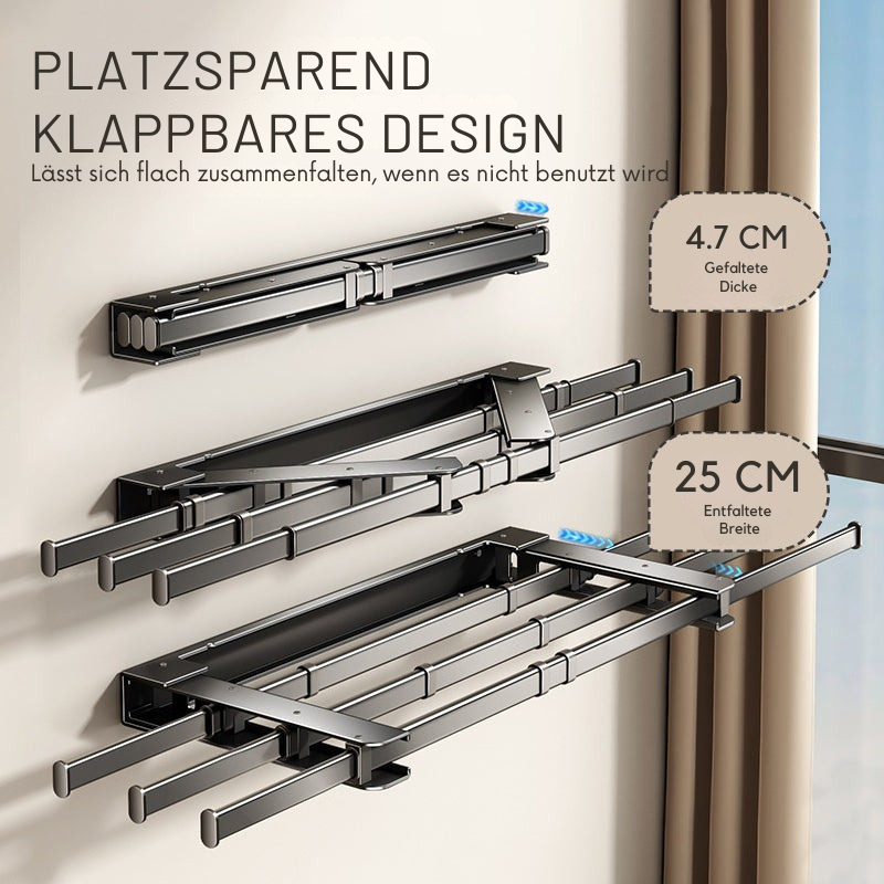Homeplus – Ausziehbares Wandtrockengestell | 50% RABATT