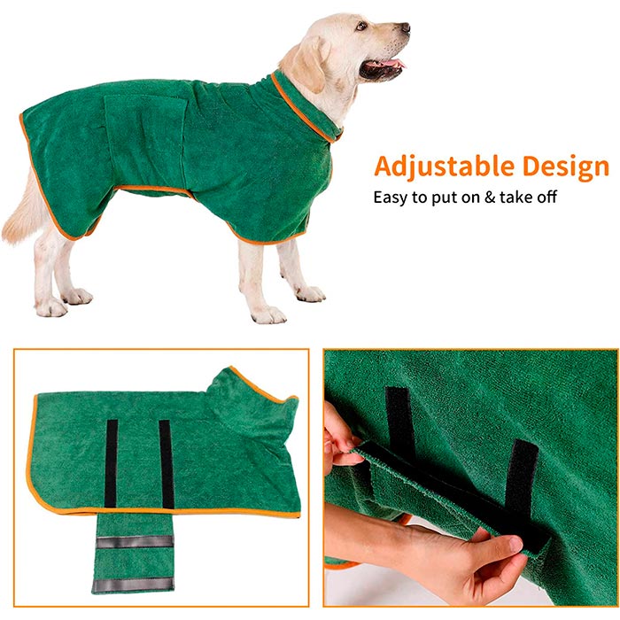 WrapPet – Super-absorbierender Hundebademantel für schnelles Trocknen