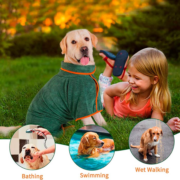 WrapPet – Super-absorbierender Hundebademantel für schnelles Trocknen
