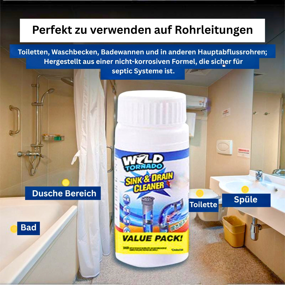 FlushMaster Pro™ 200g – Der kraftvolle Rohrreiniger für verstopfte Abflüsse im Haushalt  | 1+1 GRATIS