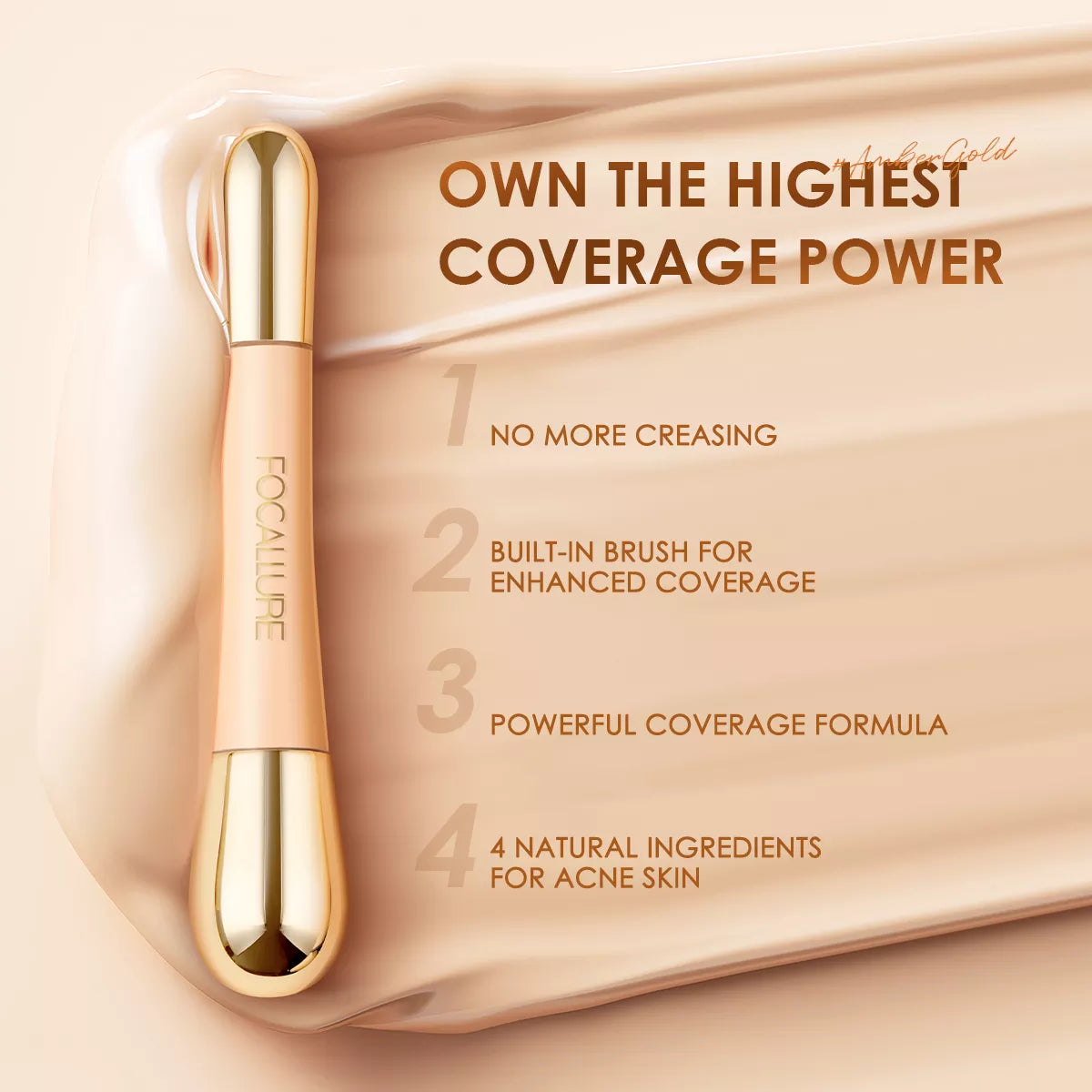 Ocerar™ 2 in 1 - Foundation + Anti-Falten-Concealer | 50% RABATT