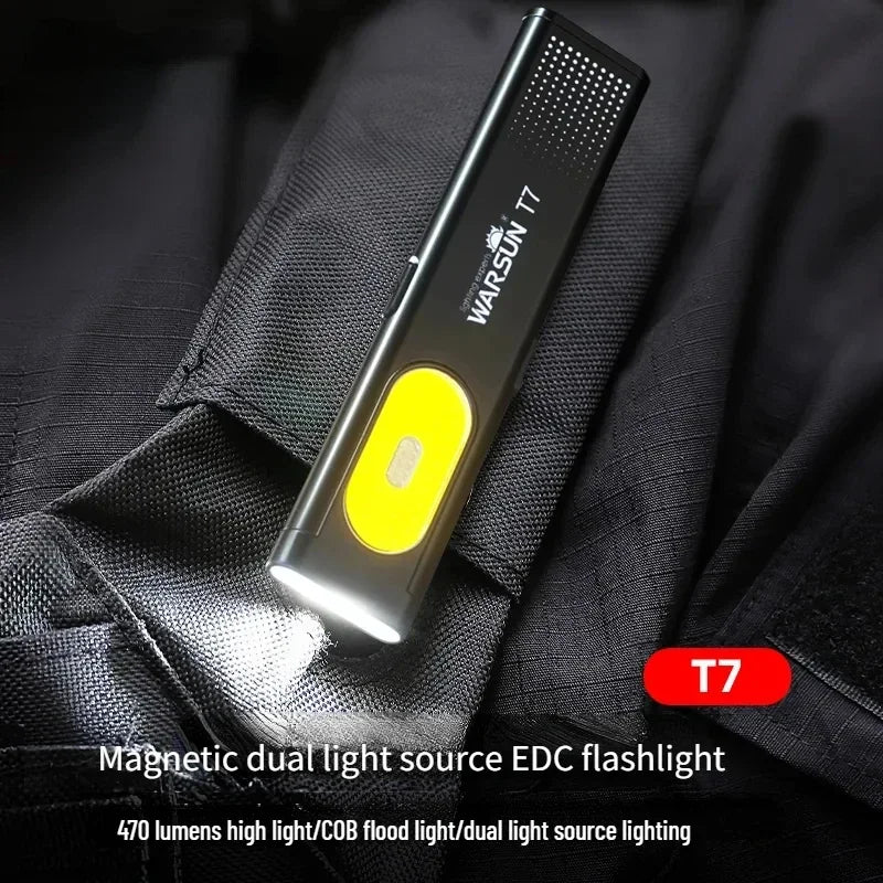 LED Taschenlampe - 800 Lumen, USB Wiederaufladbar, Tragbar & Leicht-2