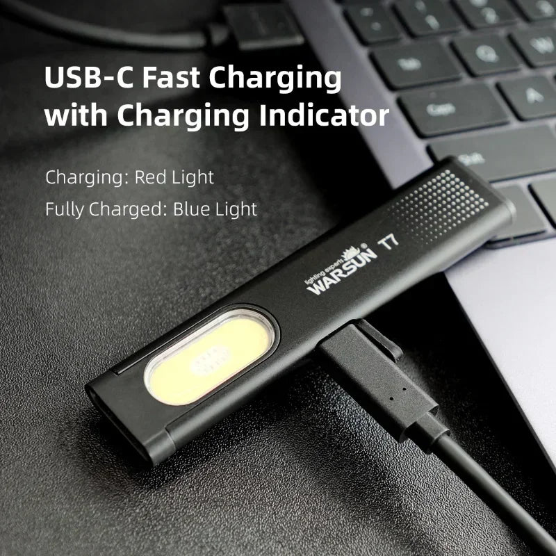 LED Taschenlampe - 800 Lumen, USB Wiederaufladbar, Tragbar & Leicht-5