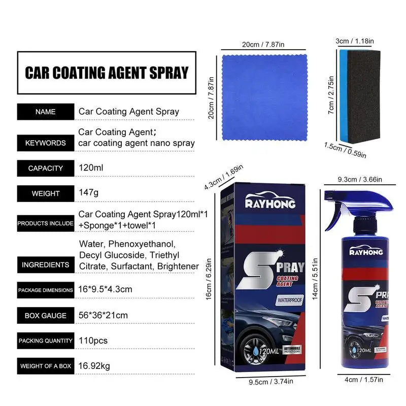 3-in-1-Schnellbeschichtungsspray Autowäsche-Keramikspray
